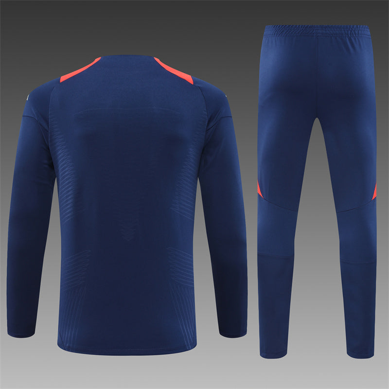 Manchester United 2024/25 Training Tracksuit (Navy and Red)