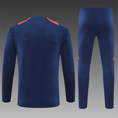 Manchester United 2024/25 Training Tracksuit (Navy and Red)