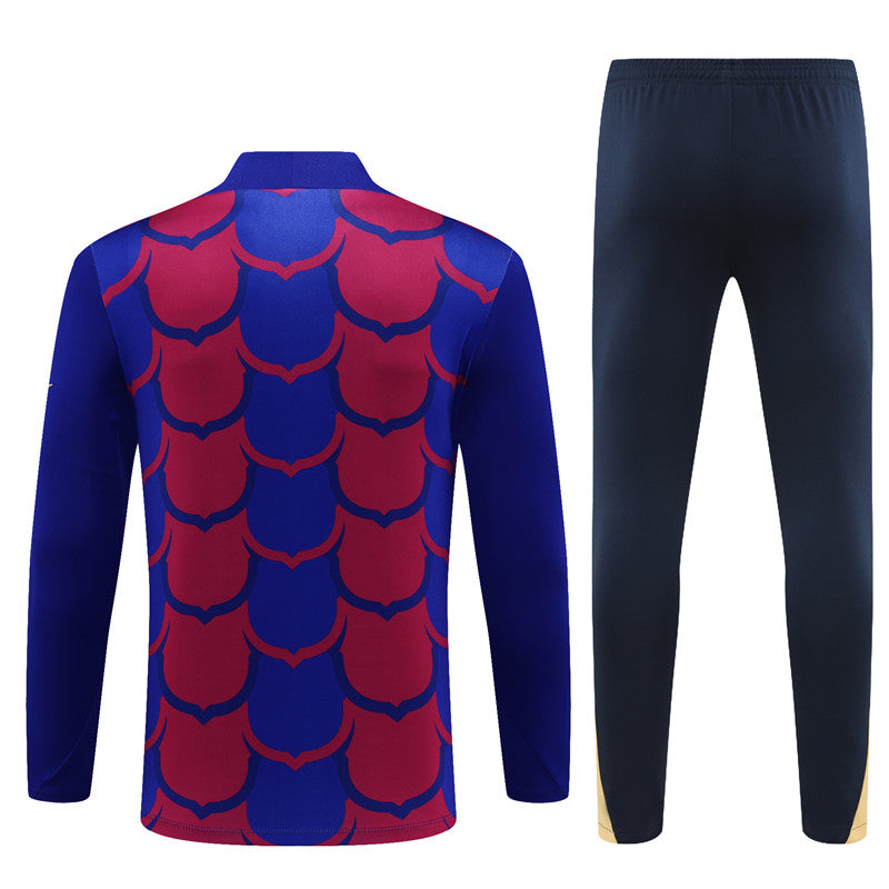Barcelona 2024/25 Training Tracksuit (Red Blue)