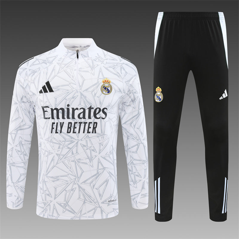 Real Madrid 2024/25 Training Tracksuit (White)