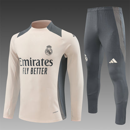 Real Madrid 2024/25 Training Tracksuit (Cream)