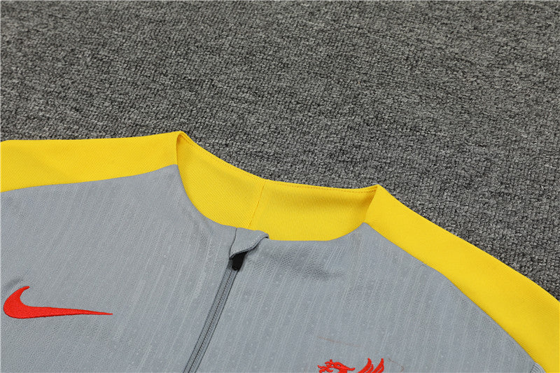 Liverpool 2024/25 Training Tracksuit (Grey & Yellow)