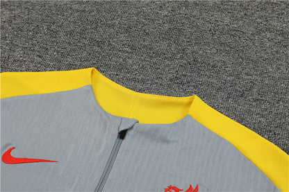 Liverpool 2024/25 Training Tracksuit (Grey & Yellow)