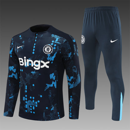 Chelsea 2024/25 Training Tracksuit (Black Glitch)
