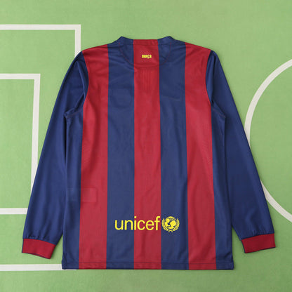 FC Barcelona 2014/15 Longsleeved Home Jersey - Retro Edition