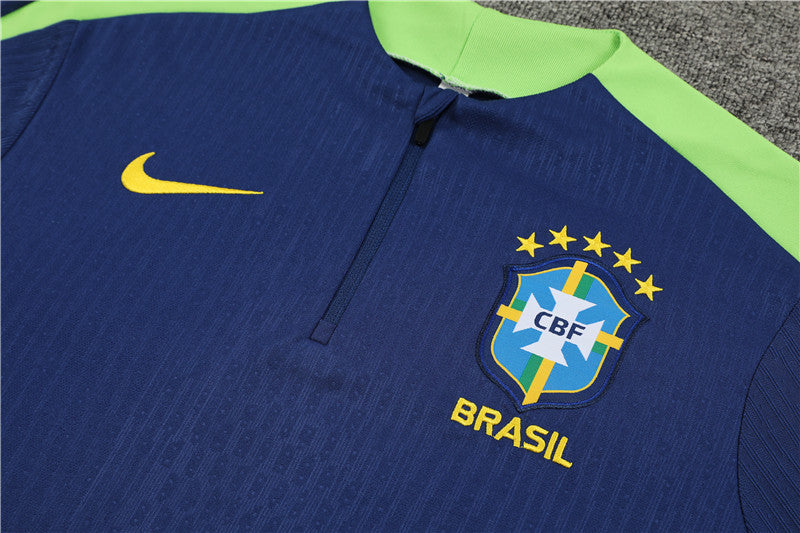 Brazil 2024/25 Training Tracksuit (Navy)