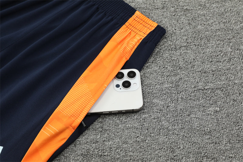 Real Madrid 2024/25 Training Tracksuit (White + Orange #2)