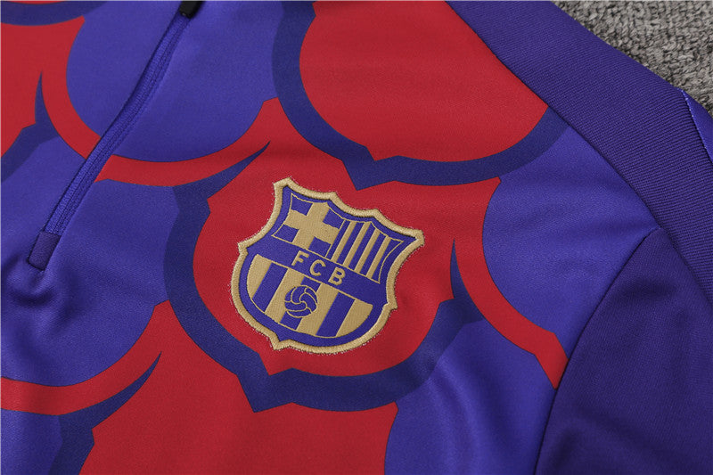 Barcelona 2024/25 Training Tracksuit (Red Blue)
