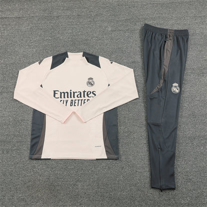 Real Madrid 2024/25 Training Tracksuit (Cream)