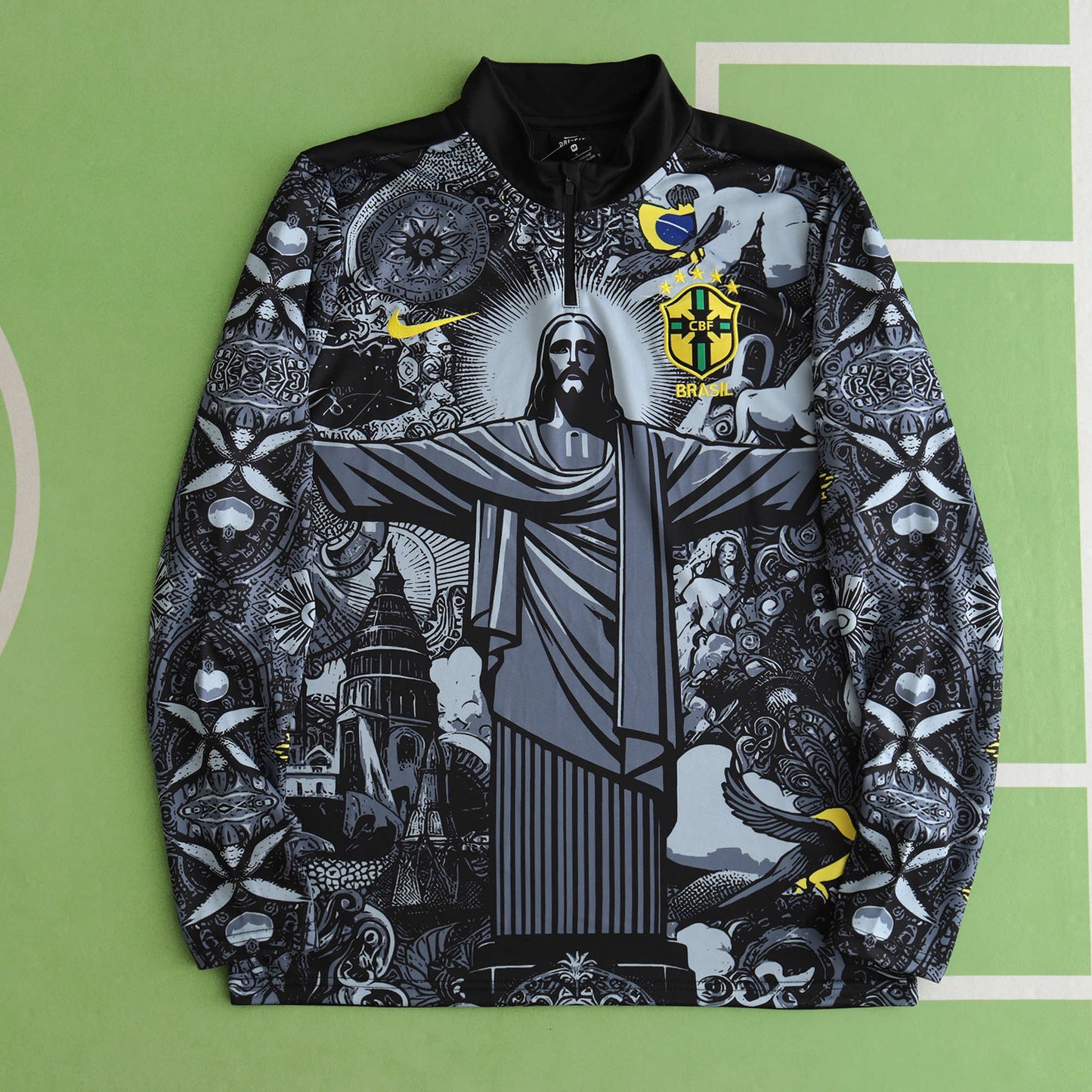 Brazil 2024/25 Jesus Training Tracksuit (Black)