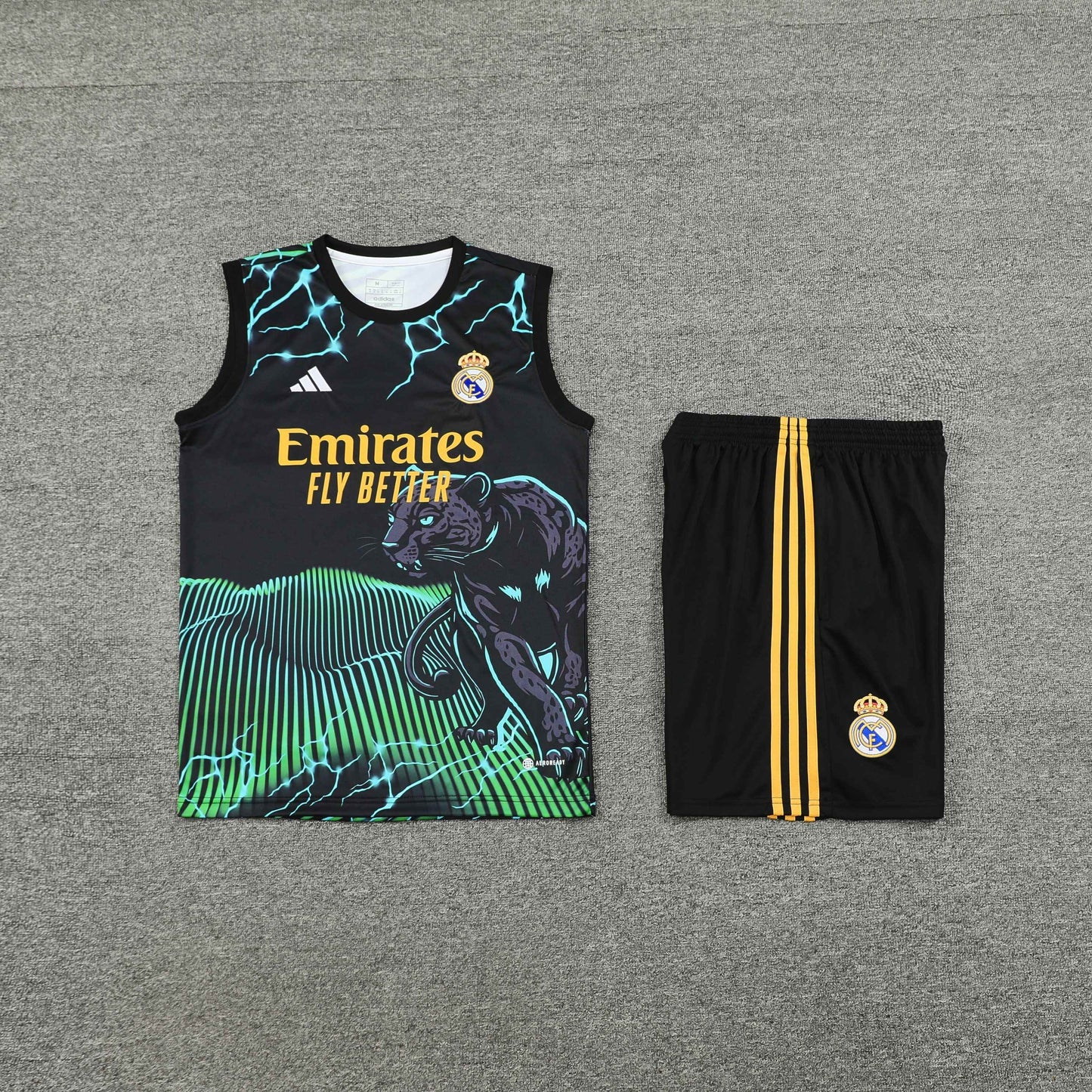 Real Madrid 2024/25 Training Vest Tracksuit (green panther)