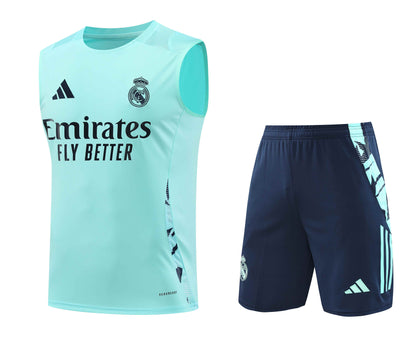 Real Madrid 2024/25 Training Vest Tracksuit (teal)