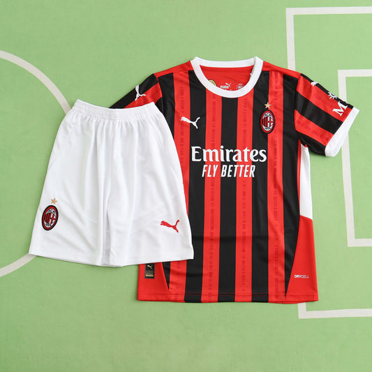 AC Milan 2024/25 Home Kit  - Fan Edition (Kids)