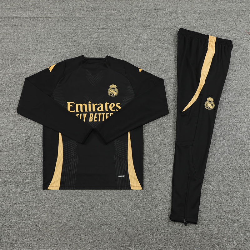 Real Madrid 2024/25 Training Tracksuit (Black)