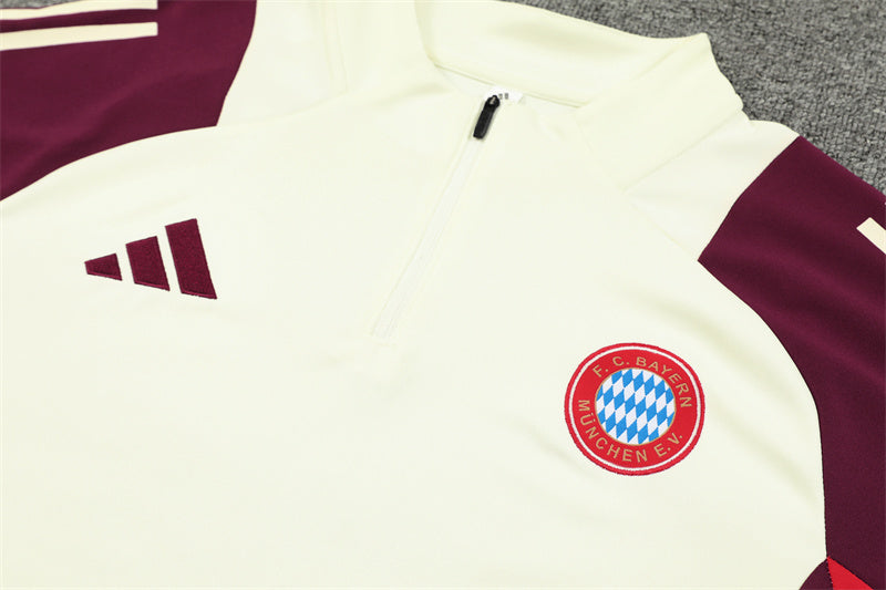 Bayern Munich 2024/25 Training Tracksuit (Cream)