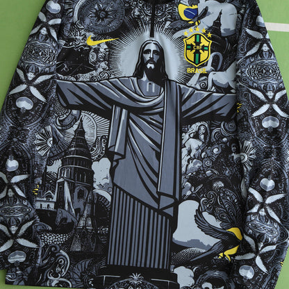 Brazil 2024/25 Jesus Training Tracksuit (Black)
