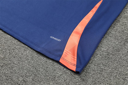 Manchester United 2024/25 Training Tracksuit (Navy and Orange)