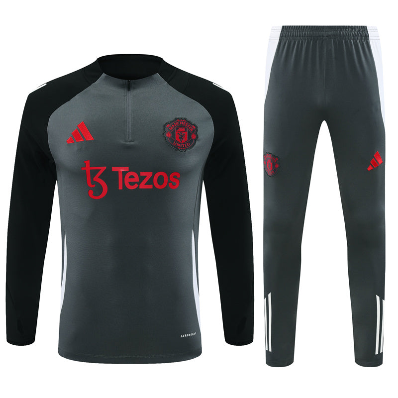 Manchester United 2024/25 Training Tracksuit (Grey)