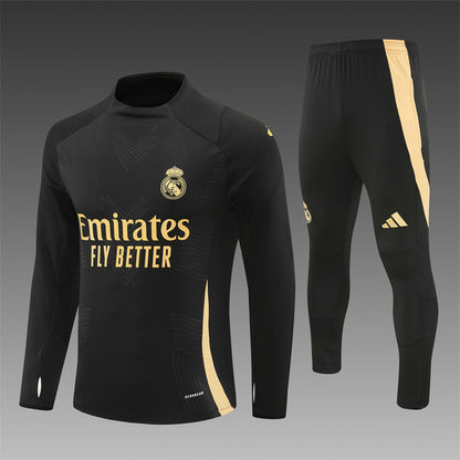 Real Madrid 2024/25 Training Tracksuit (Black)