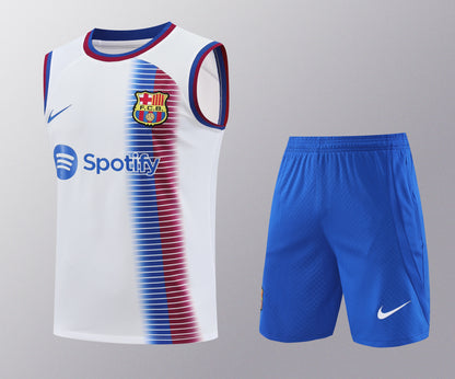 FC. Barcelona 2024/25 Training Vest Tracksuit (white )