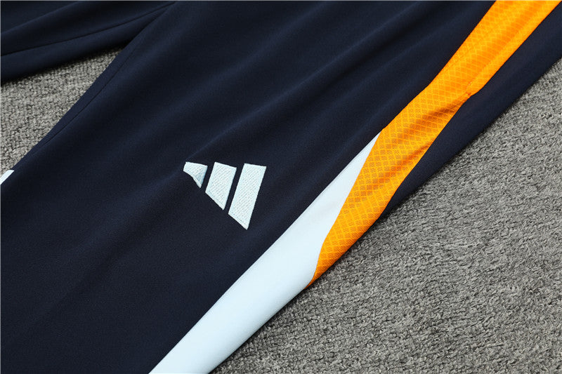 Real Madrid 2024/25 Training Tracksuit (White + Orange #6)