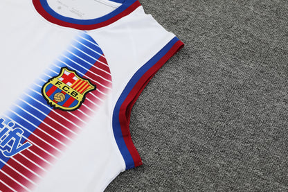 FC. Barcelona 2024/25 Training Vest Tracksuit (white )