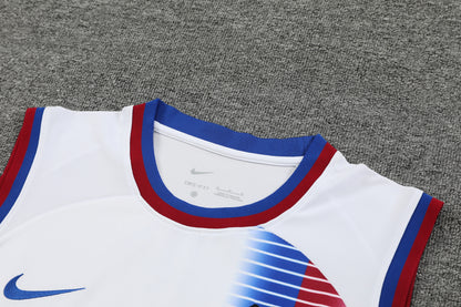 FC. Barcelona 2024/25 Training Vest Tracksuit (white )