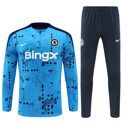 Chelsea 2024/25 Training Tracksuit (Blue Glitch)