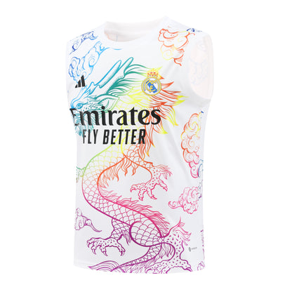 Real Madrid 2024/25 Training Vest Tracksuit (Rainbow white)