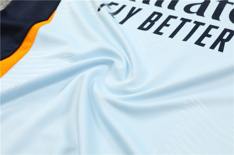 Real Madrid 2024/25 Training Tracksuit (White + Orange #6)