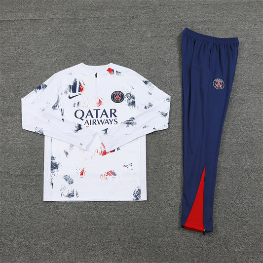 Paris Saint Germain 2024/25 Training Tracksuit ( White)