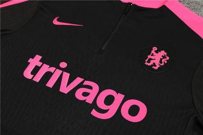 Chelsea 2024/25 Training Tracksuit (Black Pink)