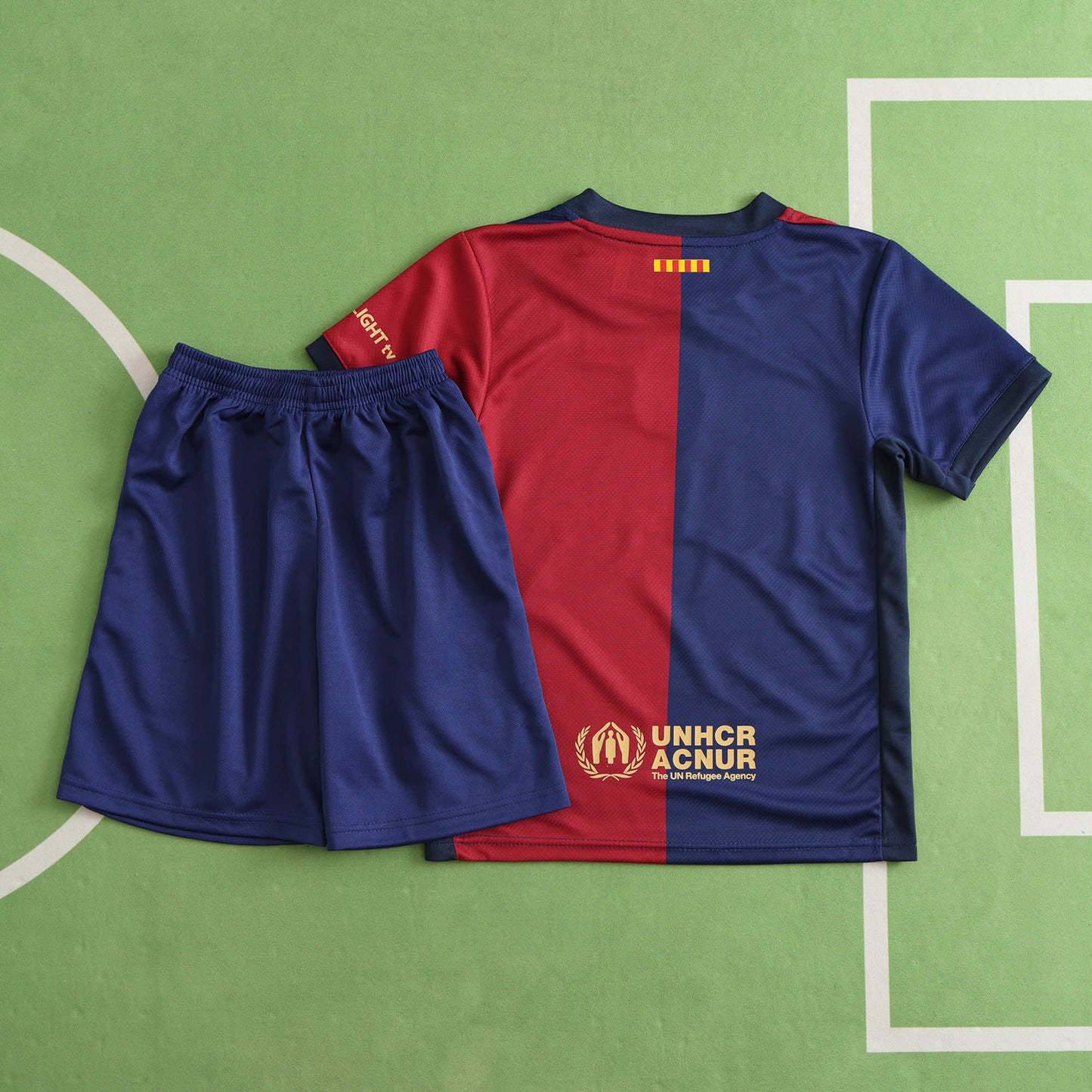 FC Barcelona 2024/25 Home Kit - Fan Edition (Kids) - The Jersey Vault