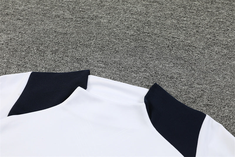 Real Madrid 2024/25 Training Tracksuit (White + Orange #7)