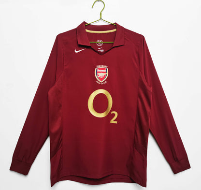 Arsenal 2005/06 Longsleeved Home Jersey - Retro Edition