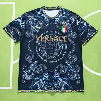 Italy 2023/24 Blue Versace Jersey - Special Edition - The Jersey Vault