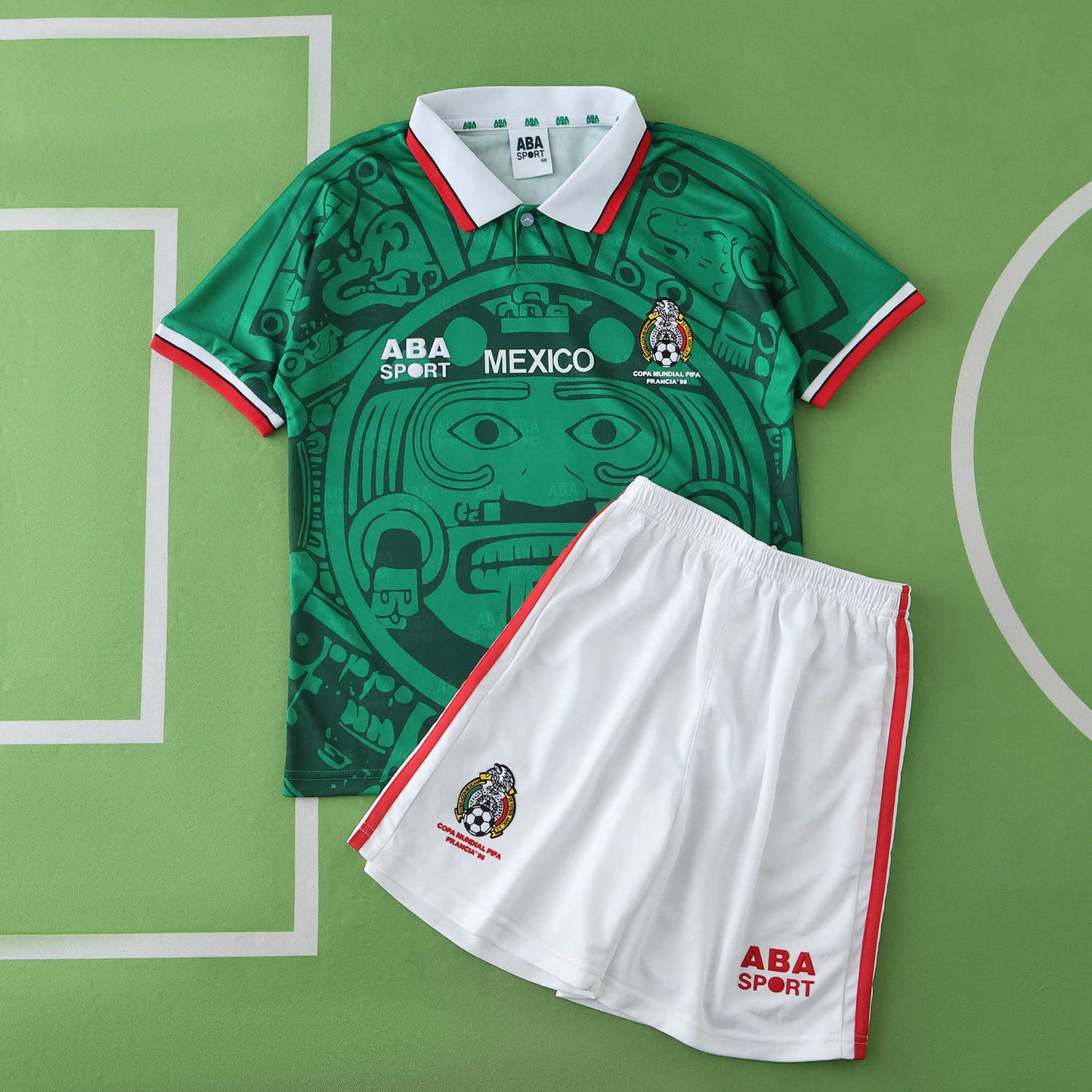 Mexico 1998/99 Home Kit - Retro Edition (Kids)
