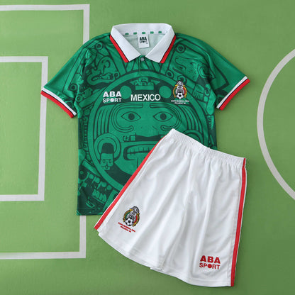 Mexico 1998/99 Home Kit - Retro Edition (Kids)