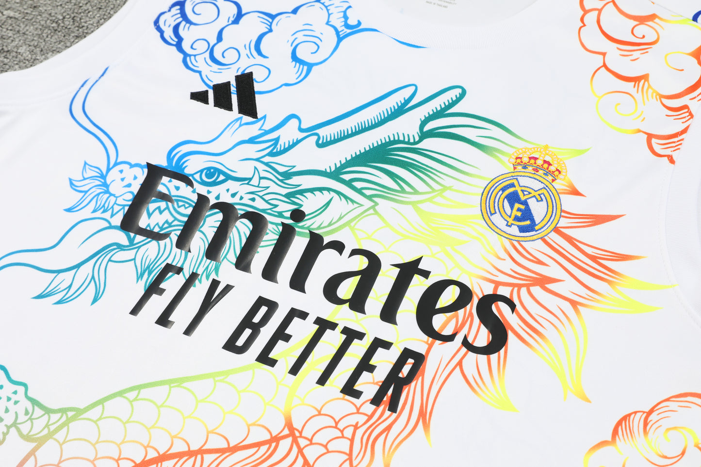 Real Madrid 2024/25 Training Vest Tracksuit (Rainbow white)