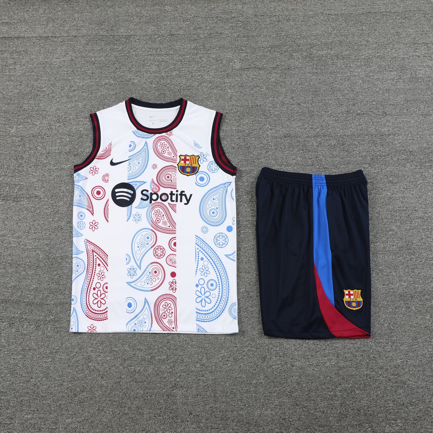 FC. Barcelona 2024/25 Training Vest Tracksuit (white 2)