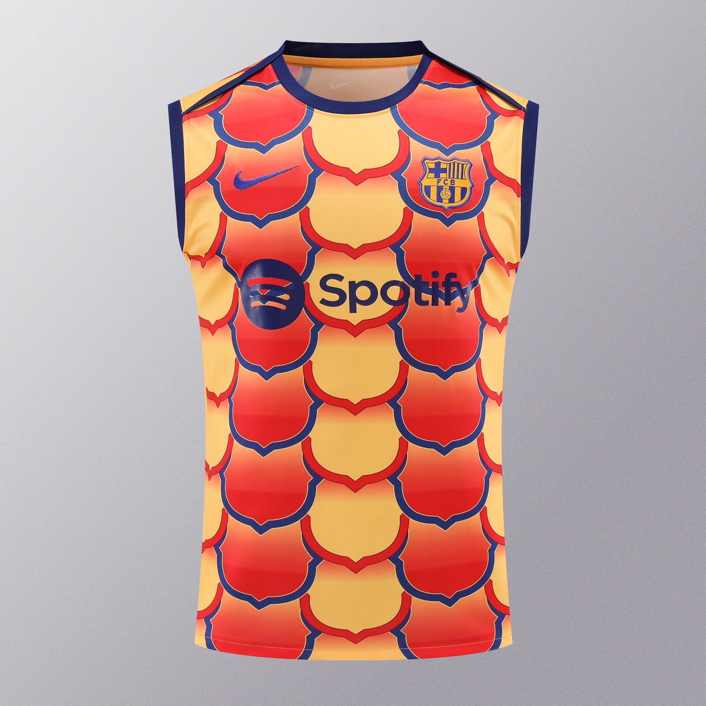 FC. Barcelona 2024/25 Training Vest Tracksuit (orange 2)