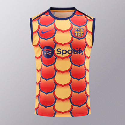 FC. Barcelona 2024/25 Training Vest Tracksuit (orange 2)