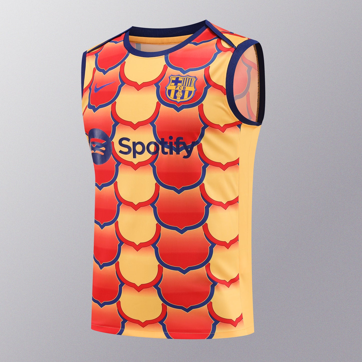 FC. Barcelona 2024/25 Training Vest Tracksuit (orange 2)