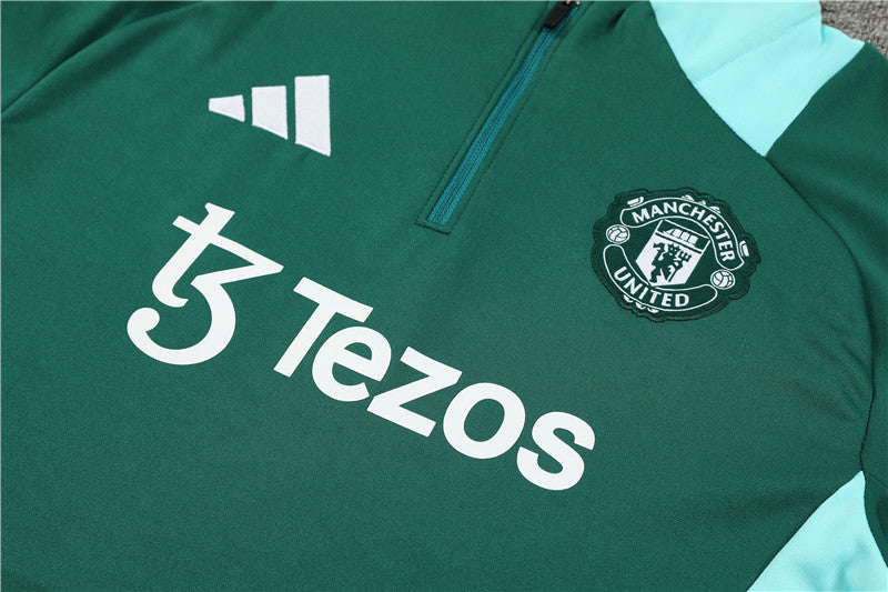 Manchester United 2024/25 Training Tracksuit (Green)