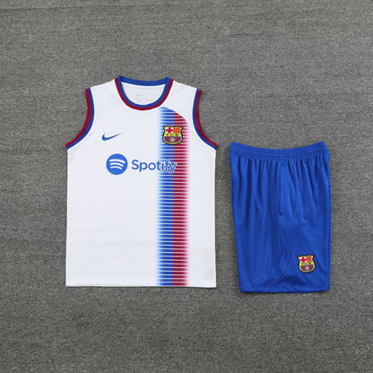 FC. Barcelona 2024/25 Training Vest Tracksuit (white )