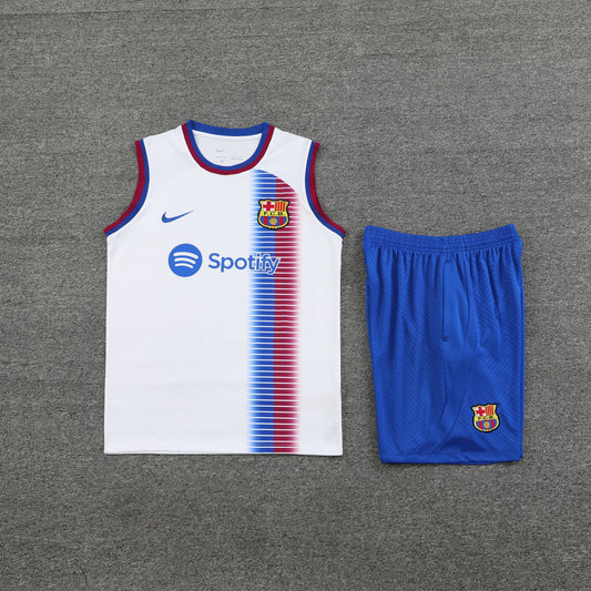 FC. Barcelona 2024/25 Training Vest Tracksuit (white )