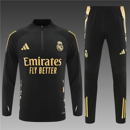 Real Madrid 2024/25 Training Tracksuit (Black #2)