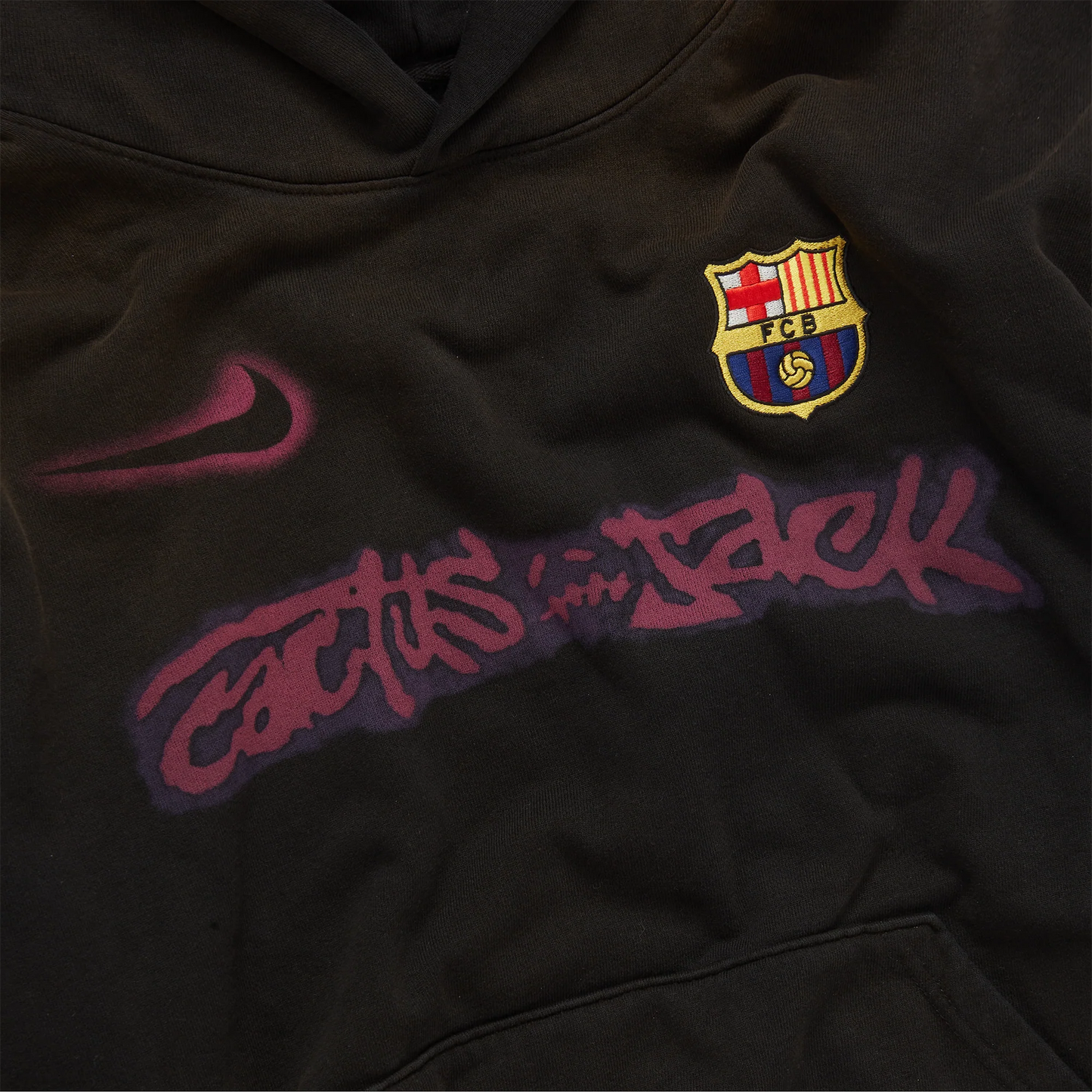 LIMITED EDITION Travis Scott X Barcelona Spray Logo Hoodie - Special Edition