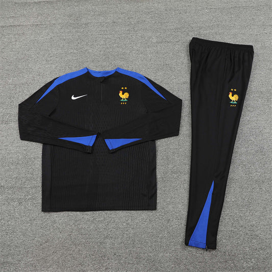 France 2024/25 Training Tracksuit (Black )