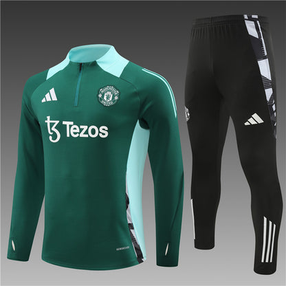 Manchester United 2024/25 Training Tracksuit (Green)